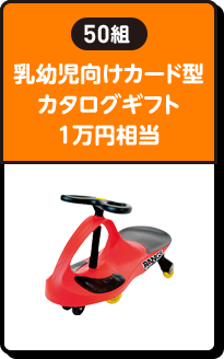 50組 | 乳幼児向けカード型カタログギフト １万円分相当