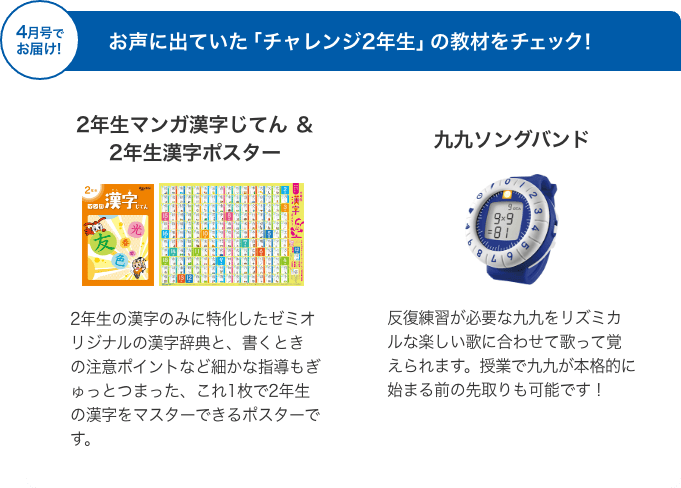 お届け教材 | 保護者サポート 小学講座 | 受講中のかた向け